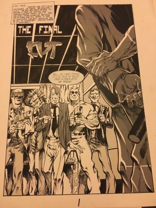 Unknown Samurai Page 1 Early Art By Dale Keown 11x17 The Final Cut