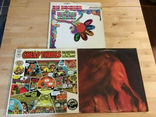 3 Lp Albums By Big Brother & The Holding Company With Janis Joplin