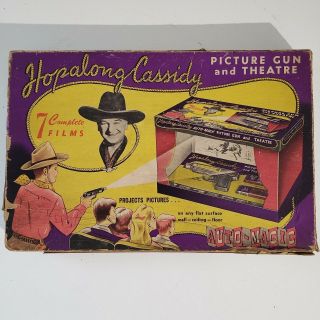 Hopalong Cassidy Picture Gun And Theatre Vintage Model 492