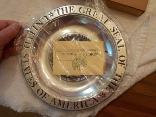 Nobel Metals Oxford Pa.  Pewter Plate The Great Seal Of The United States