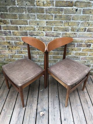 Danish Style Mid Century Modern Dining Chairs