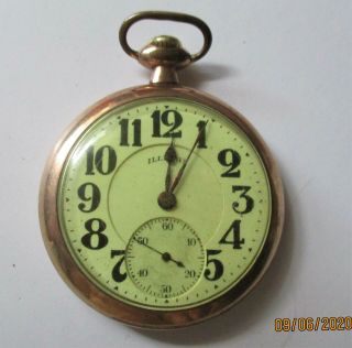 Vintage Illinois Bunn Special 21 Jewel Pocket Watch Sn 3697586