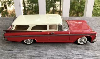 Vintage Yonezawa Japan Tin Friction Toy 1959 Buick Station Wagon Toy Car 3