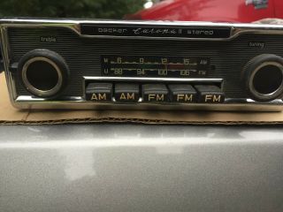 Vintage Becker Europa AM/FM Radio - - Looks to be in - - - not 3