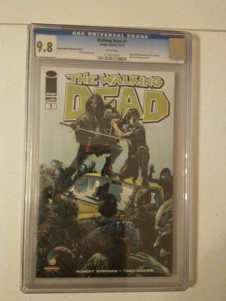 The Walking Dead 1 Wizard World Nashville Variant Cgc 9.  8
