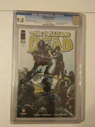 The Walking Dead 1 Wizard World Nashville Variant CGC 9.  8 2