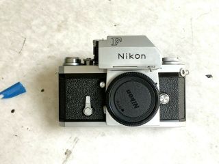 Vintage 1967 Nikon F Photomic Tn Camera Body Silver Japan