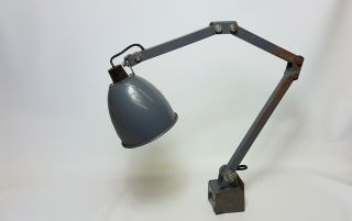 Vintage Memlite Machinist Engineers Angle Lamp Industrial All Metal