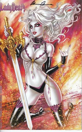 Lady Death Sworn 1 Naughty Horns Edition Signed By Braina Pulido With