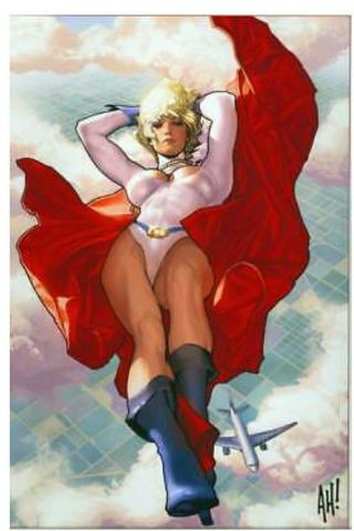 2007 Dc Jsa Classified 1 Cover Poster Adam Hughes Power Girl Nos