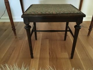 Antique Hand Made Federal Style Desk Stool/vanity Stool/brass Tacks/furniture