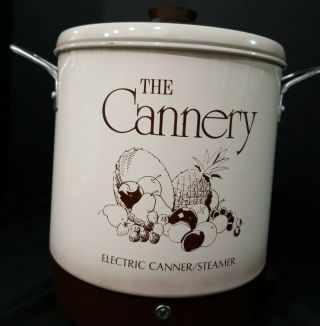 Vintage The Cannery Electric Canner/steamer - Water Bath Canner -