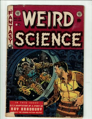 Weird Science 19 Ec Pre Code Sci Fi 1953 Wood Detached Covers Rare To