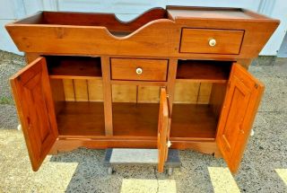 Drake Smith & Co Pine Dry Sink Cabinet American Colonial Pine Bar 2