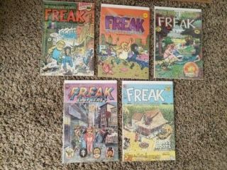 The Fabulous Furry Freak Brothers 1,  2,  3,  4,  5 Vg To Vg,