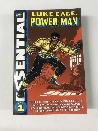 Marvel Comics Essential Luke Cage: Power Man Vol.  1 Roy Thomas,  John Romita