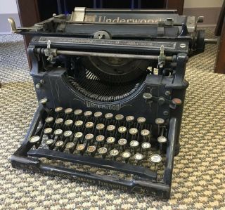 Vintage Underwood No.  4 Standard Typewriter Antique Industrial Decor Patent 1913