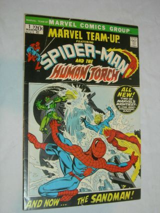 Marvel Team - Up 1 Vg Spider - Man And The Human Torch Look