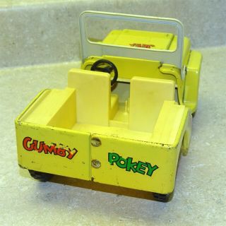 Vintage Tonka Gumby Jeep,  Pokey,  Canada,  Lil Beaver Canada Pressed Steel 3
