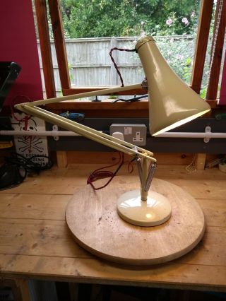 Vintage Cream Anglepoise Lamp Type 75 1968 - 1973 Model In Good