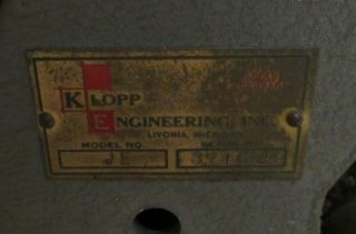 Vintage Klopp Model JE Coin Counter W/ Sorting Trays 2