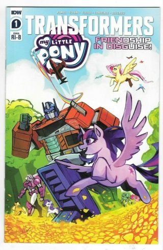 Idw Publishing Transformers My Little Pony 1 First Printing Ri - B Variant
