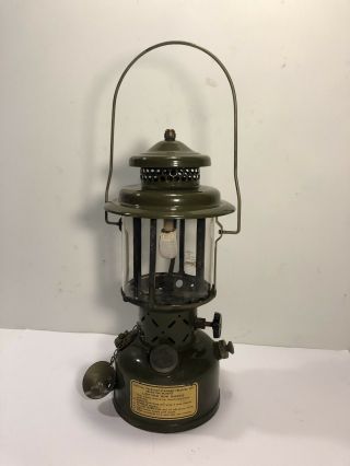 Vintage 1954 Military Issue Coleman Lantern Pyrex Glass