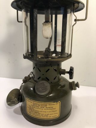 Vintage 1954 Military Issue Coleman Lantern Pyrex Glass 2