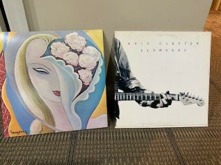 Eric Clapton Slowhand Lp & Derek And The Dominos Layla Vinyl Record Albums Minty
