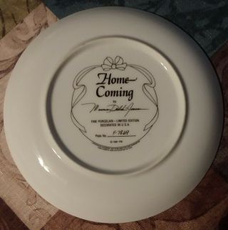 Limited Edition Patriotic ' Homecoming ' Plate by Maureen Drdak Jensen,  Plate F7869 2