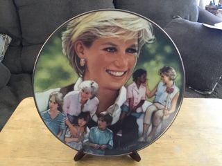 Franklin Heirloom Princess Diana Of Wales Angel Of Hope Collector Plate