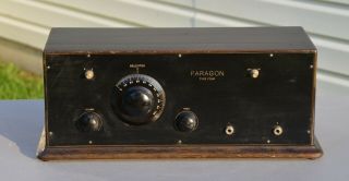 Vtg (1924) Adams Morgan Paragon Type Four 4 Battery Set Tube Radio Receiver