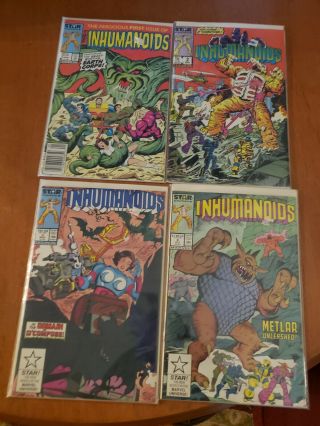 Inhumanoids Comics 1 2 3 4 Complete Run Marvel Star