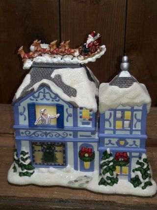 Partylite The Night Before Christmas Musical Tealight House P8651