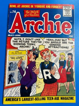 Archie 74 May 1955 – Betty & Veronica Cover