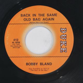 BOBBY BLAND: I Ain ' t Myself Anymore / Back In The Same Old Bag Again 45 (sl lab 2