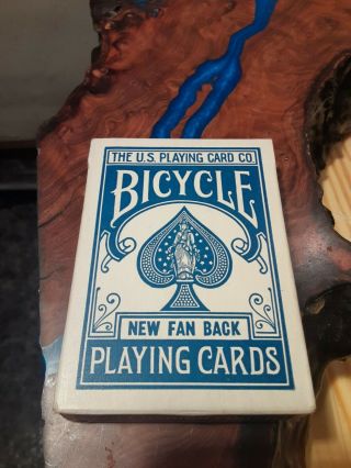 Vintage Bicycle 808 Fan Back Playing Cards Tax Stamp 1940s - 50s