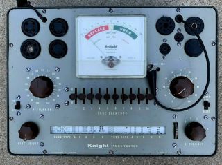 Vintage Allied Knight 600a Tube Tester Watch Video