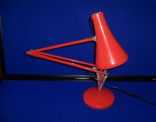 Vintage Retro Herbert Terry Red Anglepoise Lamp In Order