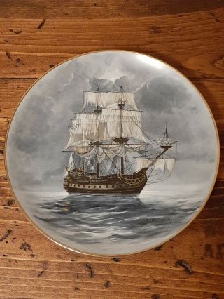Flying Dutchman Legendary Ships Of The Seas 1980 Royal Cornwall Plate Dish Boat