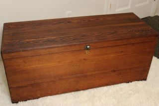 Vintage Solid Cedar Trunk Hope Chest Blanket Toy Box (pick Up Only)