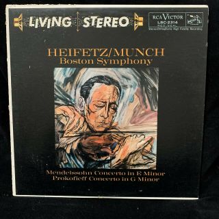 Rca Living Stereo Lsc - 2314 Jascha Heifetz Violin Mendelssohn & Prokofieff Tas