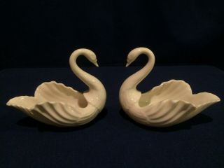 Vtg Lenox Small Swans To The Bride Rng Trinket Nuts Condiments Dish Redu