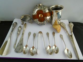 Good Selection Of Antique & Vintage Hallmarked Silver Items