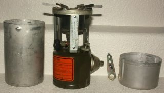 1945 Us Military Coleman Pocket Camp Stove Portable Cook Pack = Old Stock