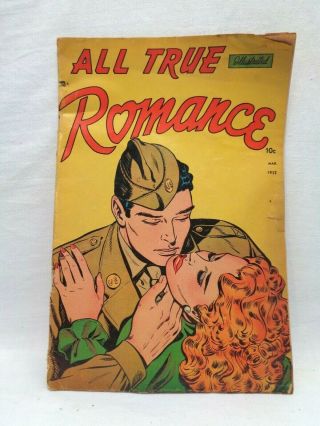 All True Romance Comic Book,  Golden Age,  March 1952,  No.  4