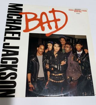 Michael Jackson - Bad 12 " Single On Limited Edition Red Vinyl