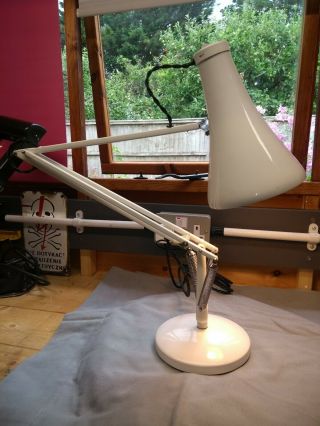 Vintage White Anglepoise Lamp Type 75 1968 - 1973 Model In Good