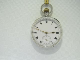 Vintage Omega Pocket Watch Solid Silver And.