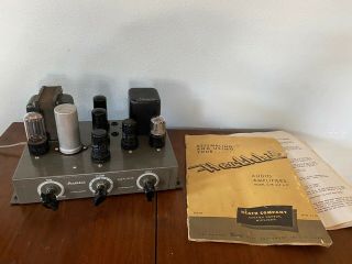 Vintage 1950’s Heathkit Model A7 Monoblock Tube Amp Amplifier Project